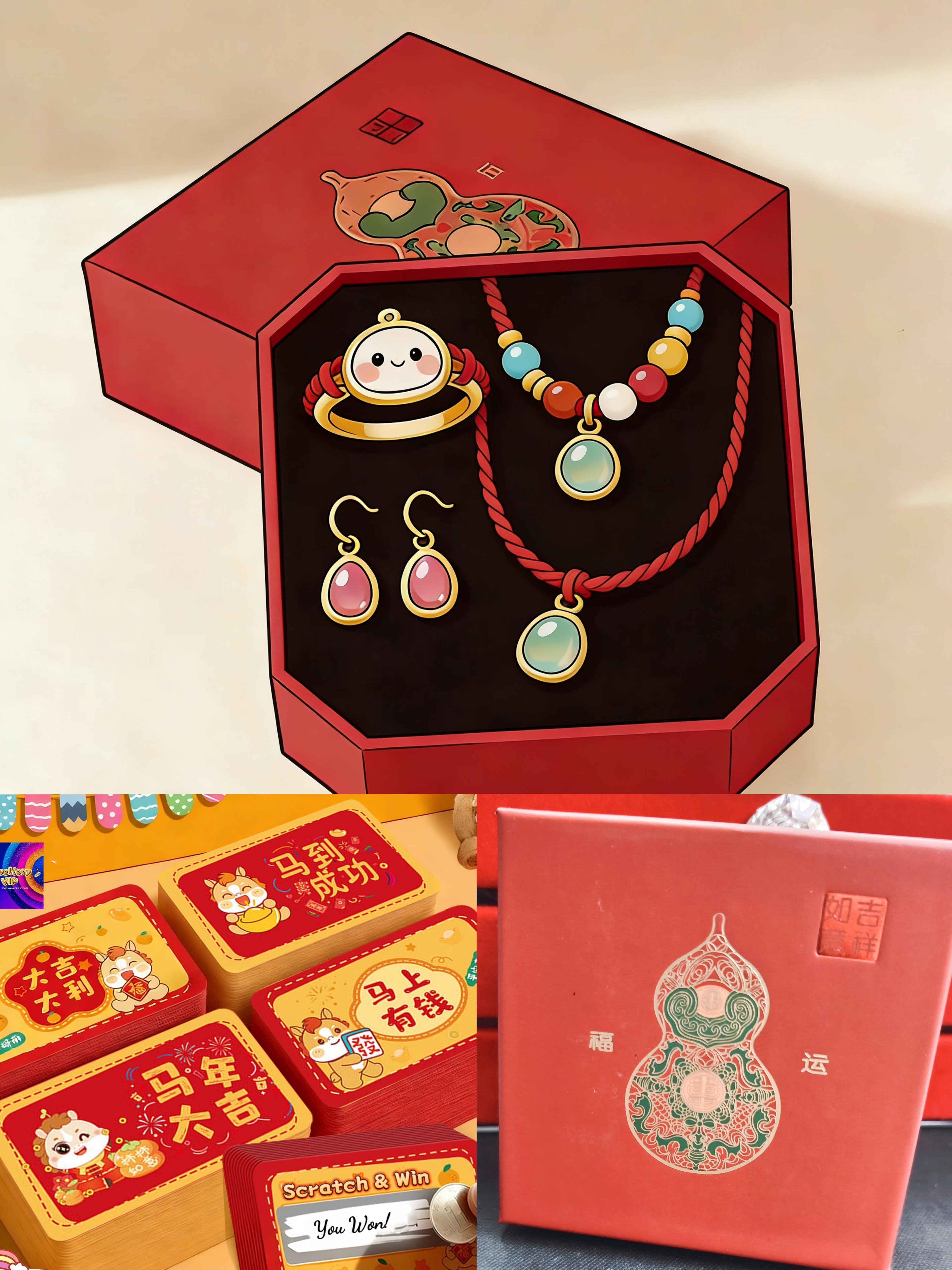 PREMIUM Blessed Gourd Mystery Jewellery Box Sets
