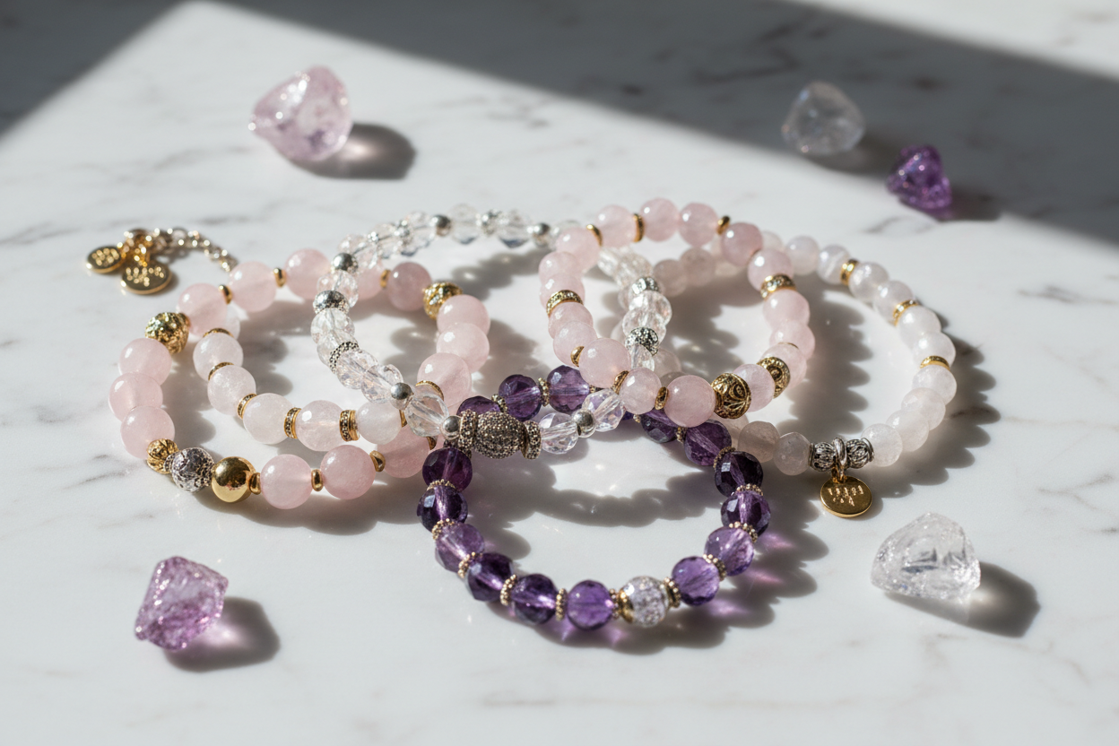 Designer PREMIUM -  Natural Crystal Designer Bracelets