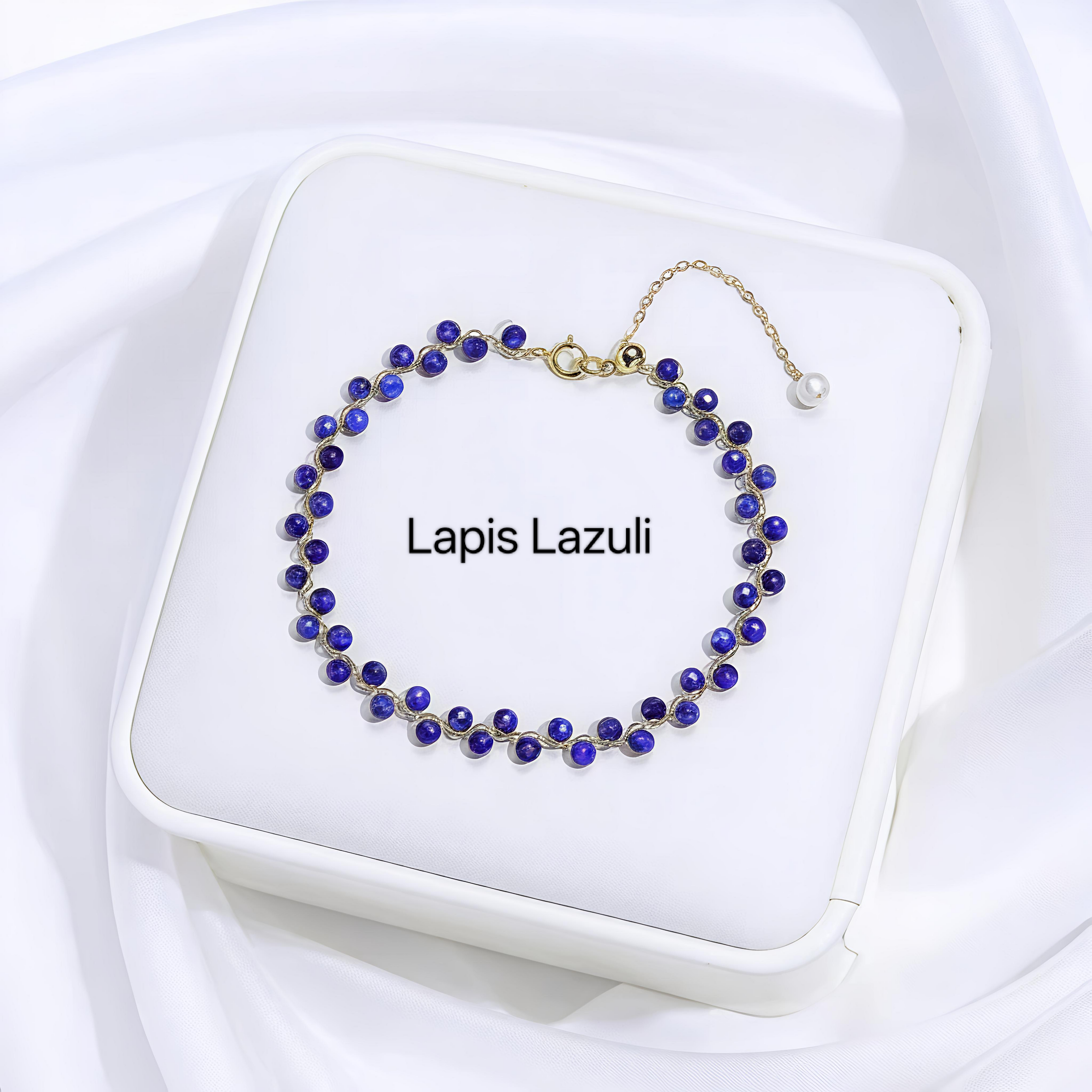 PCB03 PREMIUM Natural Crystal  + Freshwater Pearl 14k Plated Adjustable Bracelet