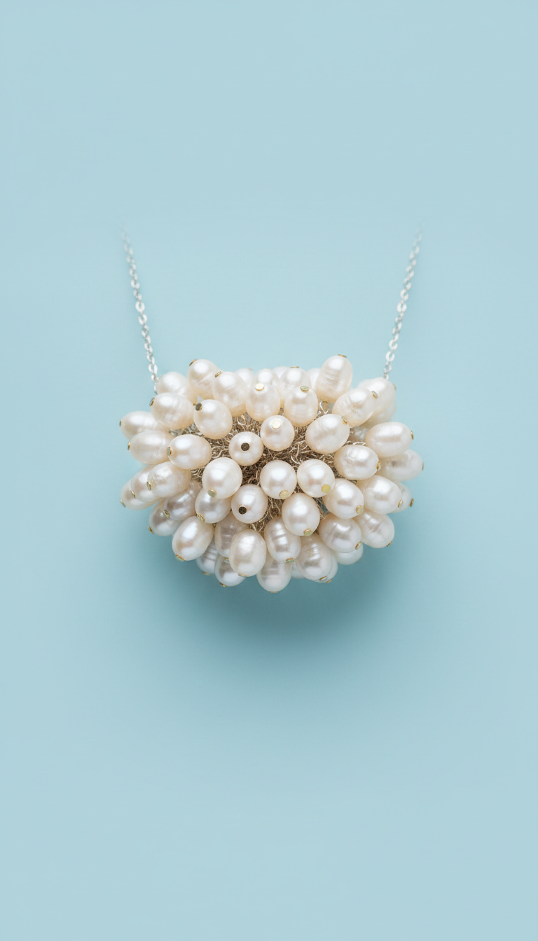 Freshwater Pearl Cluster Necklace
