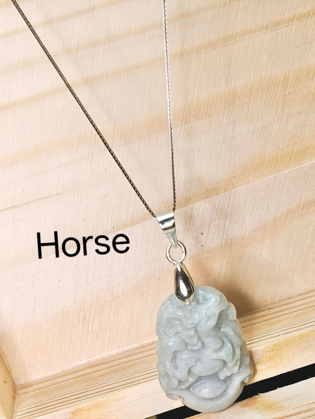 MYJ01 PREMIUM Myanmar Grade A Jadeite Animal Pendant Necklace (Chain / Cord)