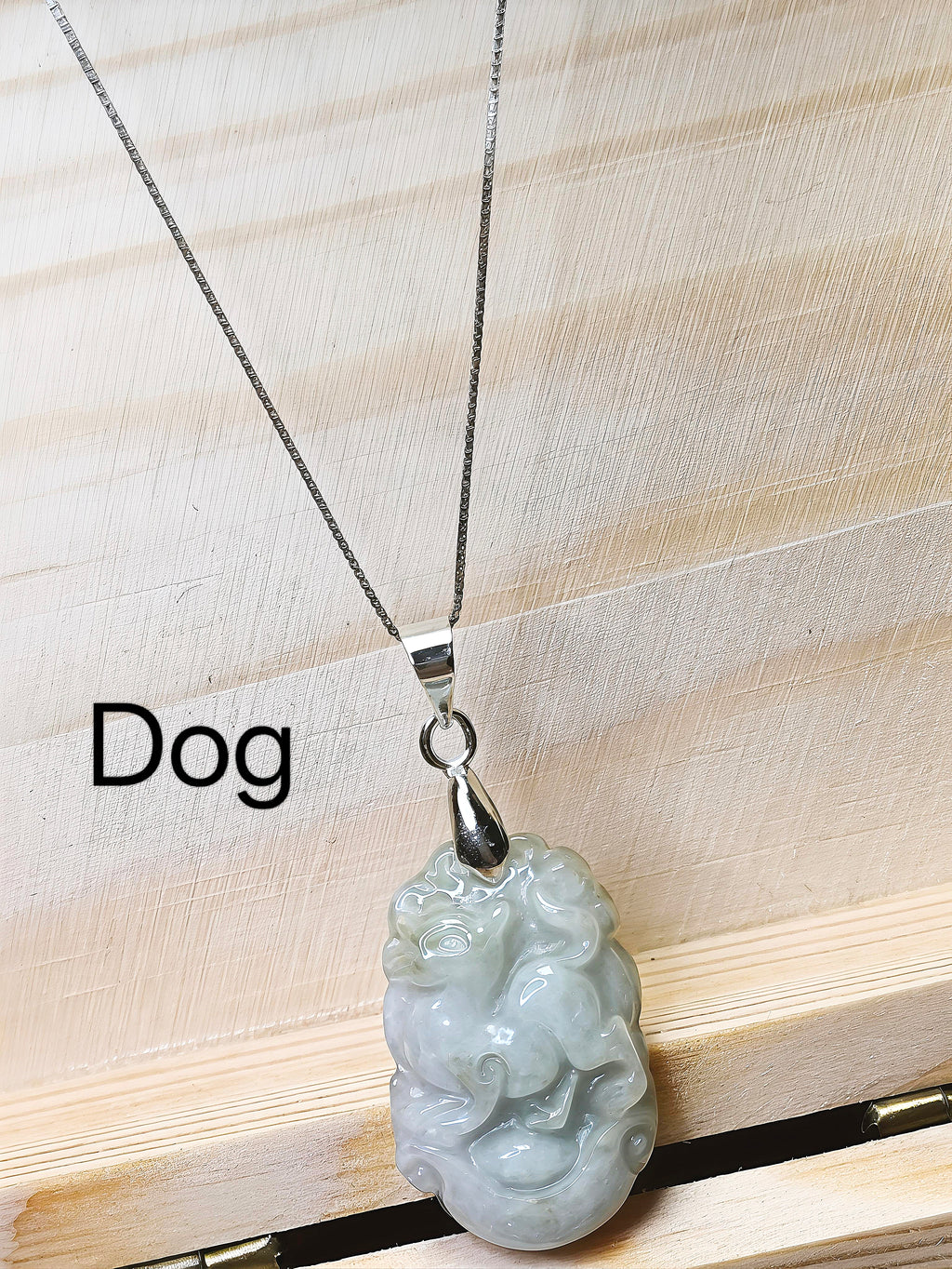 MYJ01 PREMIUM Myanmar Grade A Jadeite Animal Pendant Necklace (Chain / Cord)