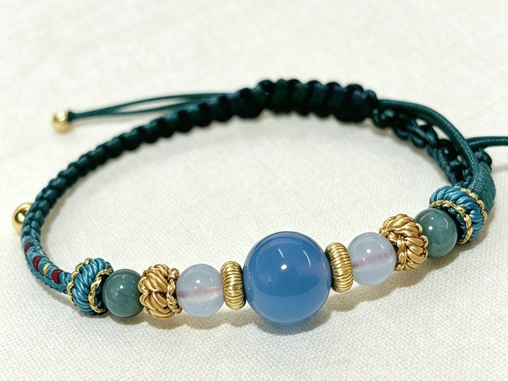 GOOD13 - PREMIUM Good'ness Hand Braided Natural Beaded Adjustable Bracelet