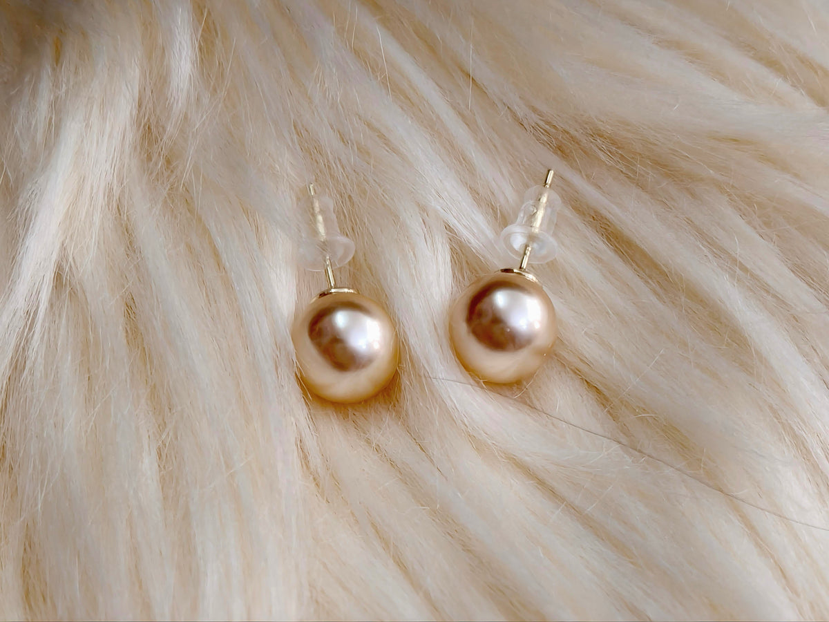 TWOS01 - PREMIUM Glass Imitation Pearl Earstuds