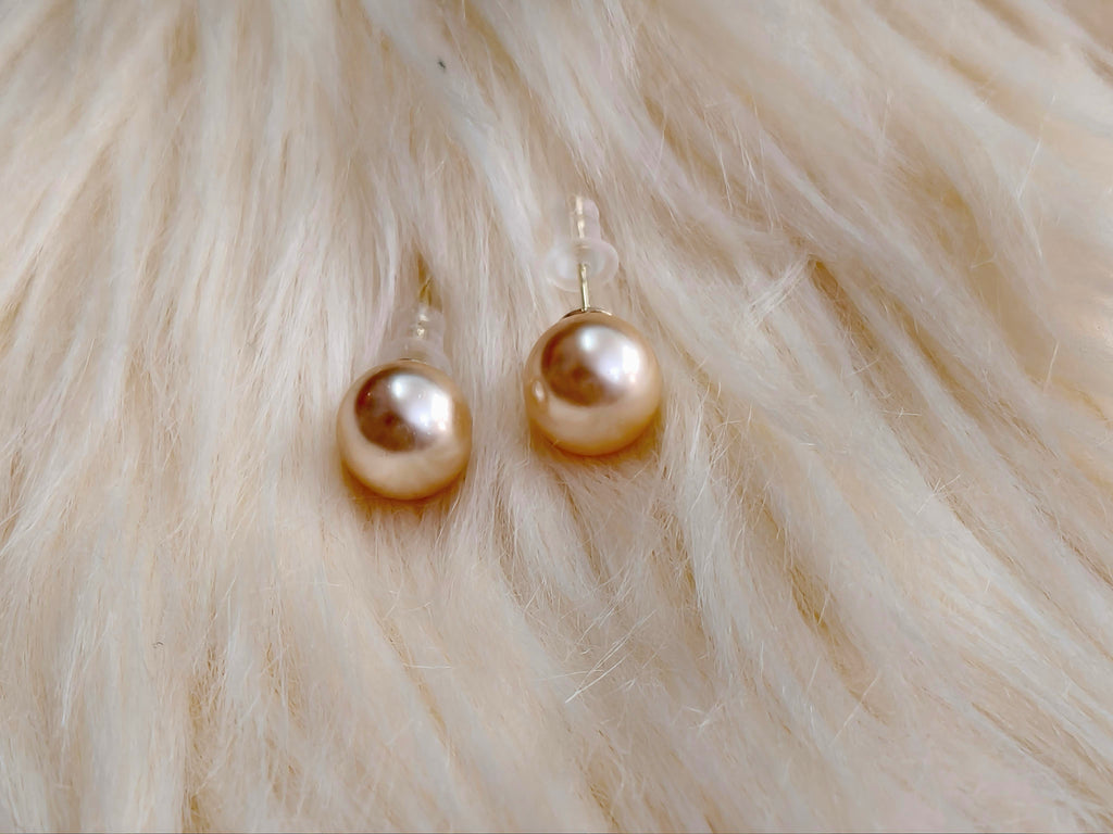 TWOS01 - PREMIUM Glass Imitation Pearl Earstuds