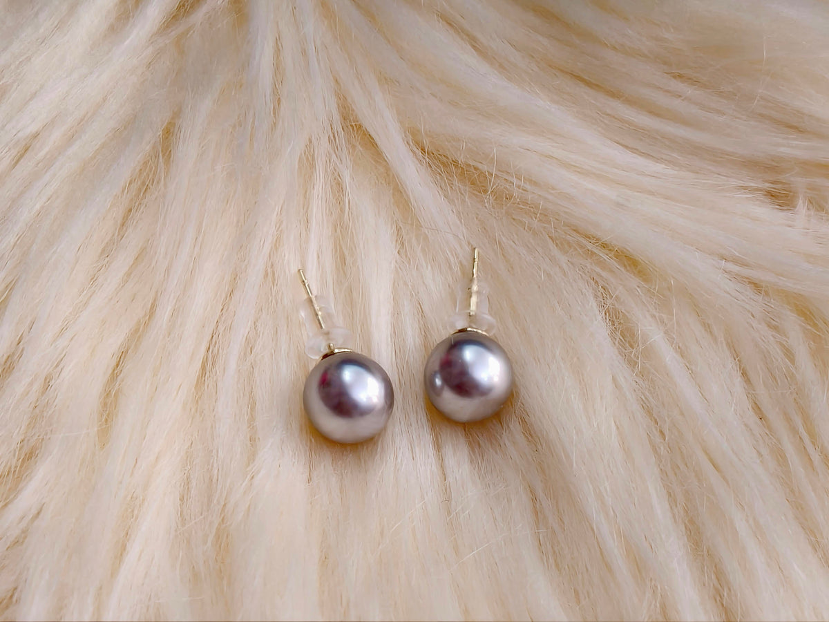 TWOS01 - PREMIUM Glass Imitation Pearl Earstuds