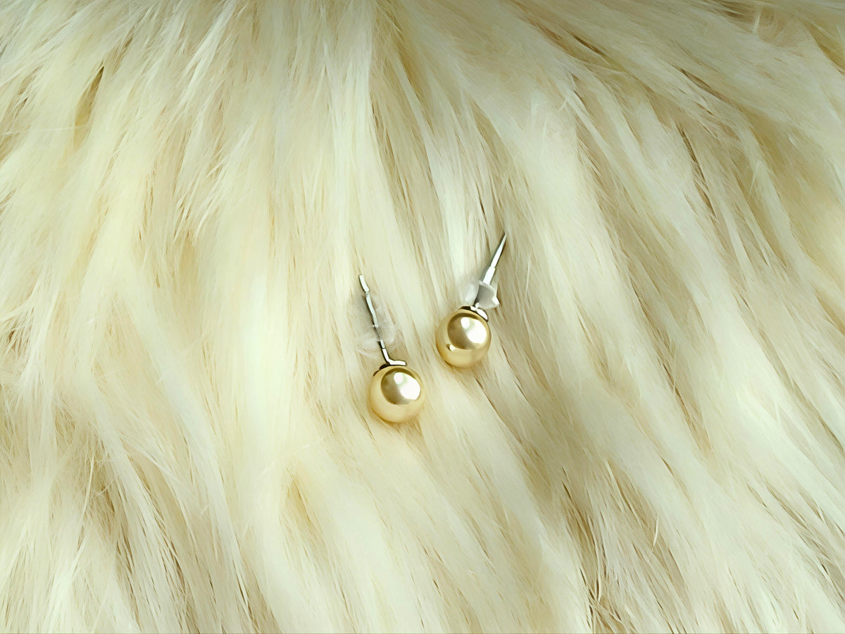 TWOS01 - PREMIUM Glass Imitation Pearl Earstuds