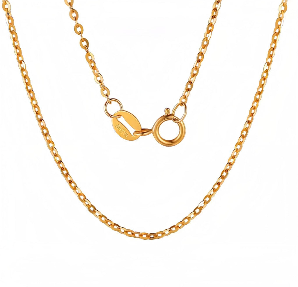 NKS01 Silver Light PREMIUM 316L Stainless Steel Gold Plated 500mm Chain Necklace