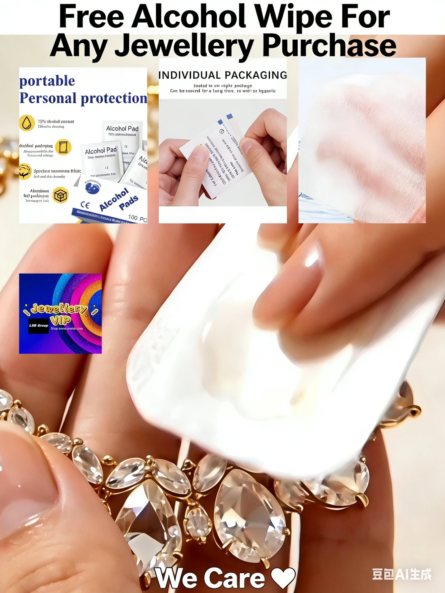 PFR11 Jewellery Alcohol Wipe