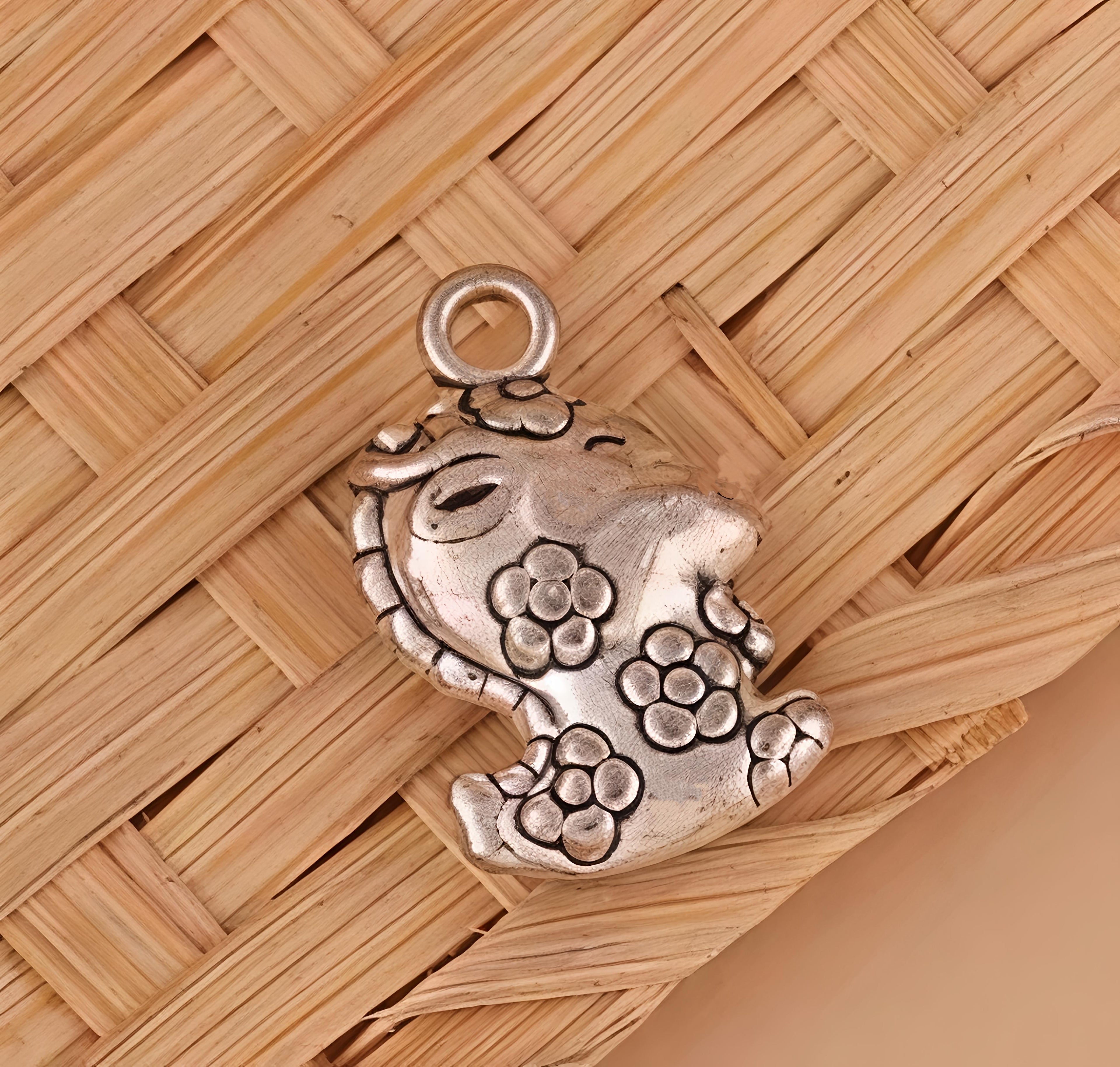 SGD$0 Redemption (7): Tibetan Silver Happy Animal Charm ClipOn / Pendant