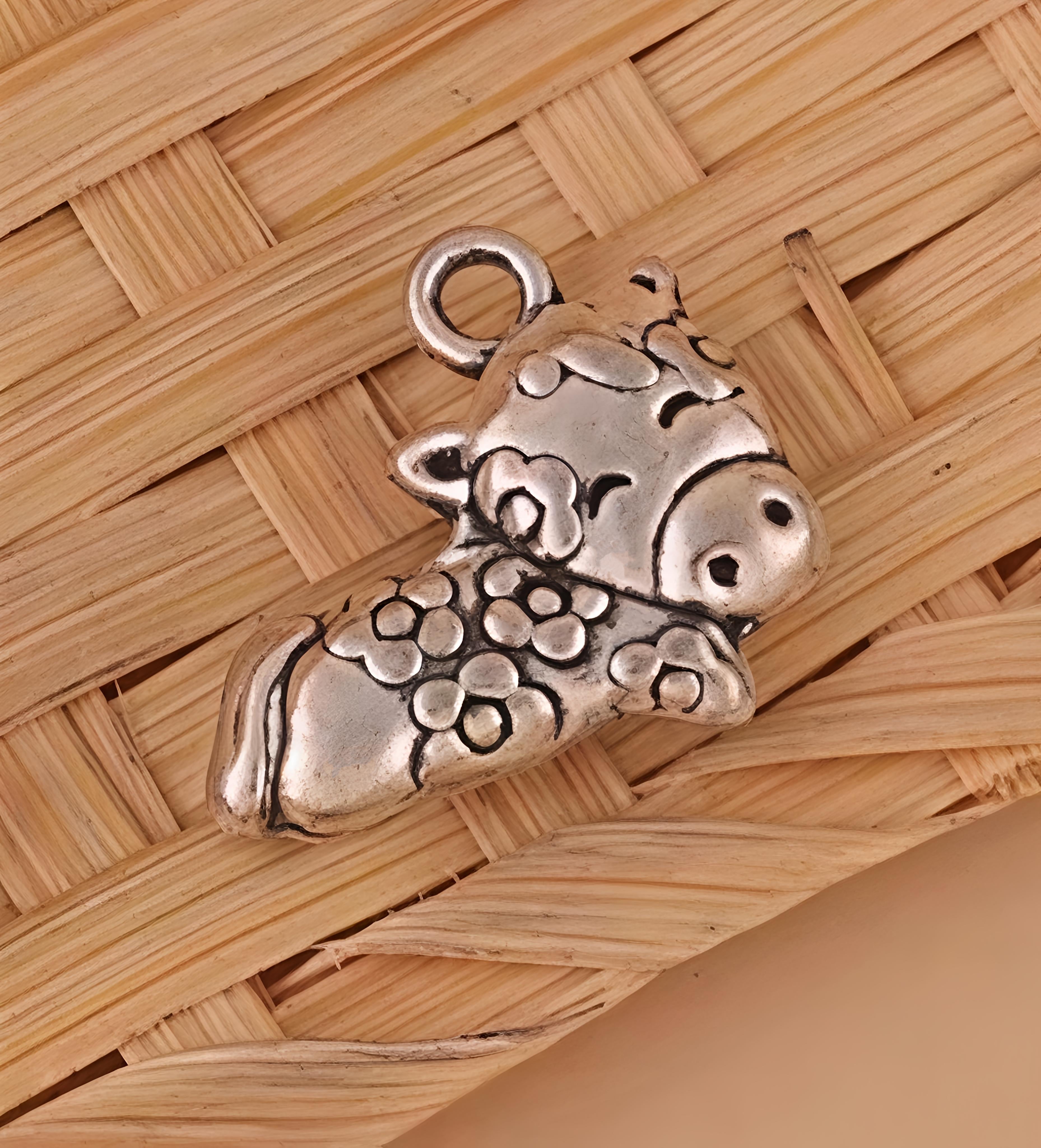 SGD$0 Redemption (7): Tibetan Silver Happy Animal Charm ClipOn / Pendant