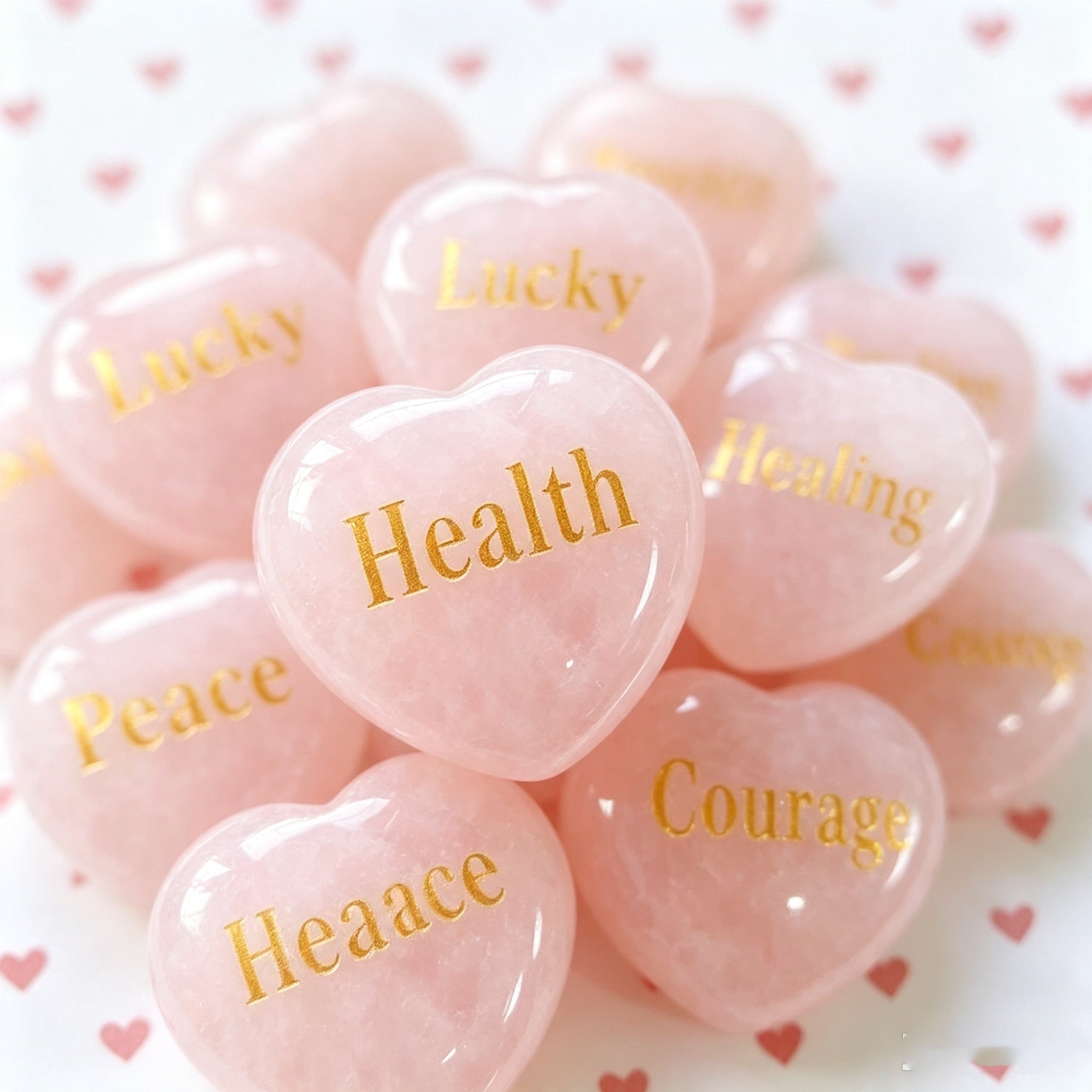 BGM03 PREMIUM Loving Rosie Rose Quartz Mystery Jewellery Bag + Elastic Bracelet
