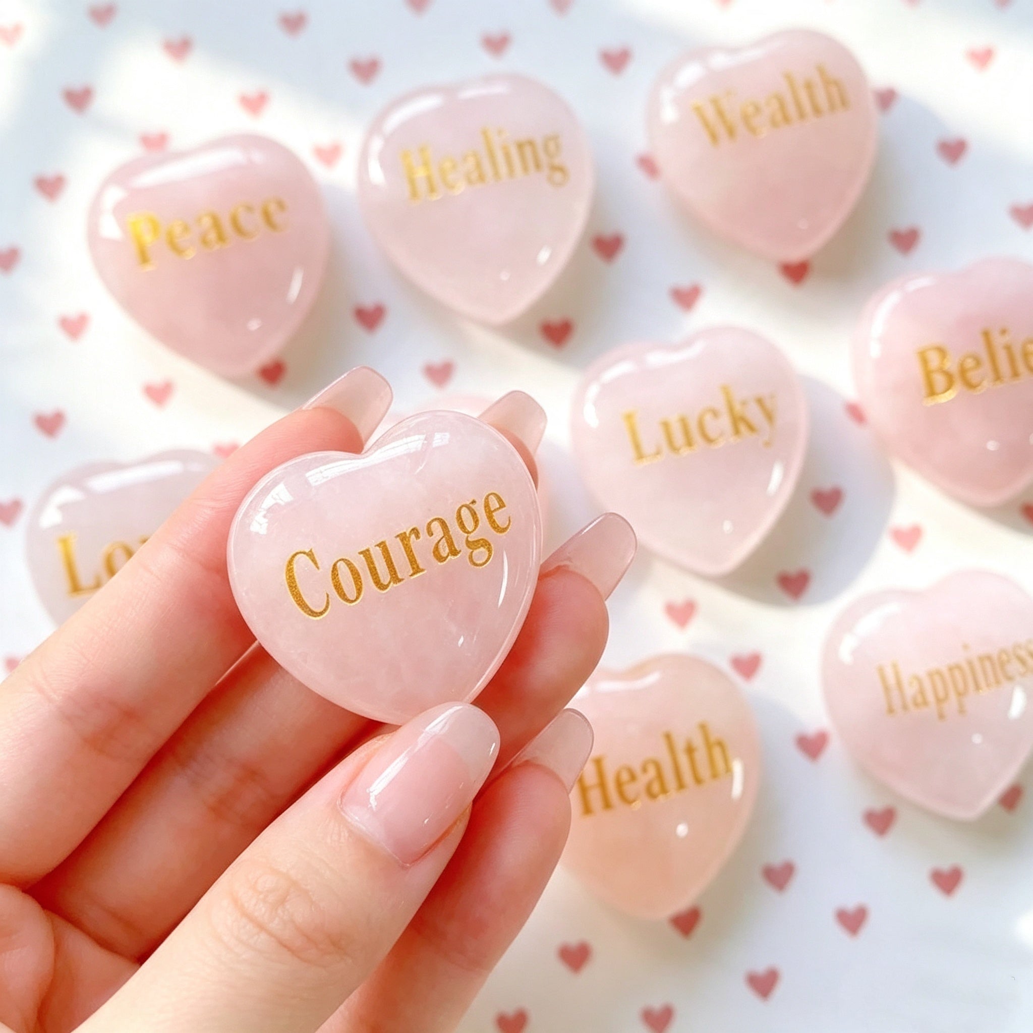 DRN01 Rose Quartz Inspirational 30mm